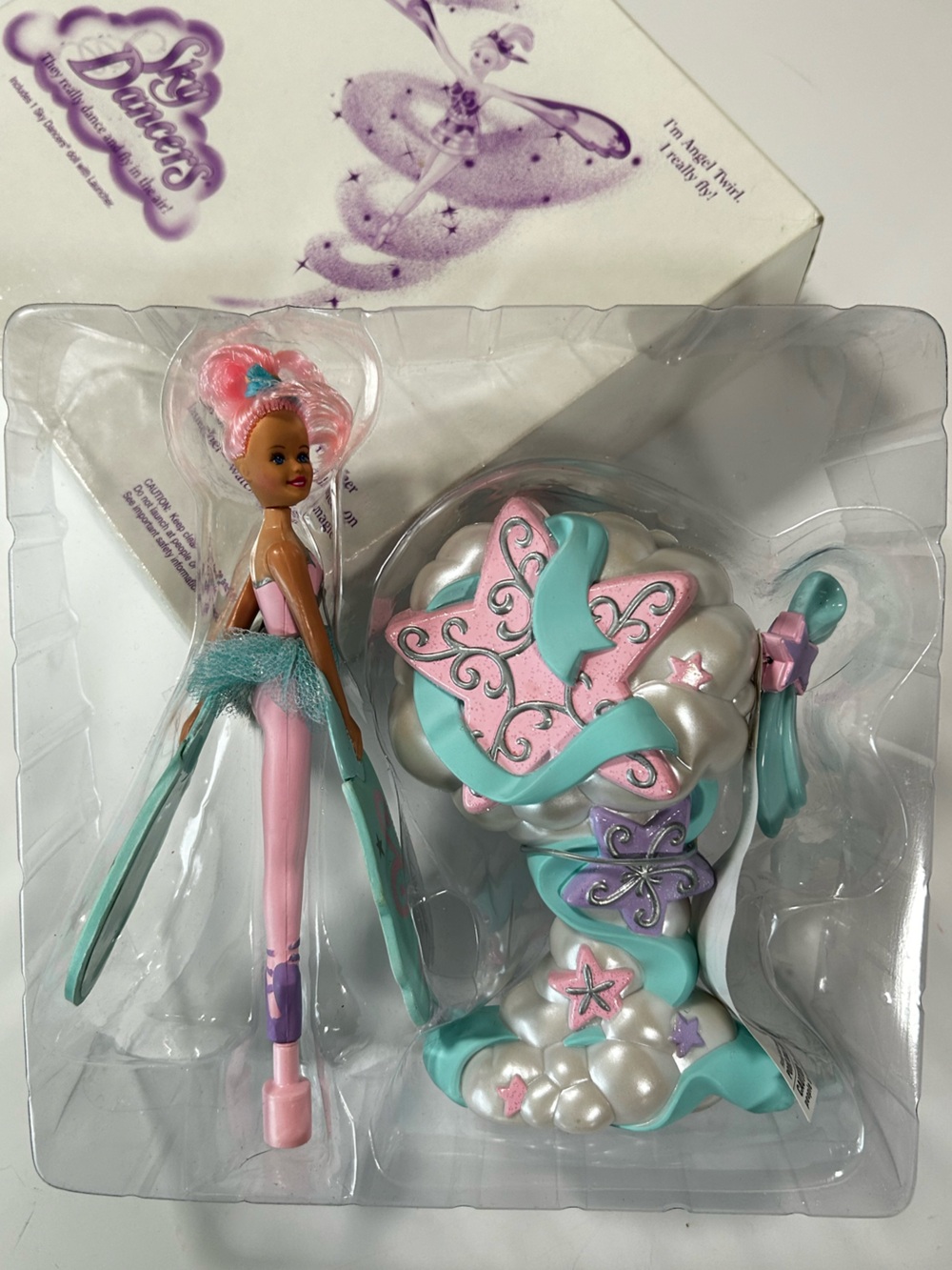 Vintage GALOOB Sky Dancers Angel Twirl Flying Doll NOS! Rare!